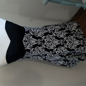 White House Black Market strapless dress sz 6